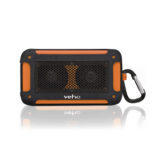 Repro VEHO Vecto Mini Stereo, bezdrátový, voděodolný, Bluetooth, oranžový VXS-003-VM