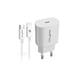 RhinoTech 25W PD nabíjecí adaptér s kabelem USB-C na Lightning 27W 1M bílá RTACC387