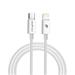 RhinoTech kabel s nylonovým opletem USB-A na Lightning 2,4A 1M bílá RTACC383