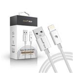 RhinoTech kabel s nylonovým opletem USB-C na Lightning 27W 1M bílá RTACC382