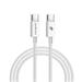 RhinoTech kabel s nylonovým opletem USB-C na USB-C 60W 1M bílá RTACC384