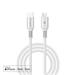 RhinoTech LITE MFi kabel s nylonovým opletem USB-C na Lightning 1.2m stříbrná RTACC467