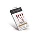 RhinoTech nabíjecí/datový kabel 3v1 USB-C (MicroUSB + Lightning + USB-C) 40W 1,2m červená RTACC478