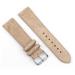 RhinoTech univerzální řemínek Genuine Suede Leather Quick Release 18mm béžový RTPS-008-BE
