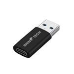 RhinoTech USB-C F na USB-A 3.0 M redukce, OTG. černá