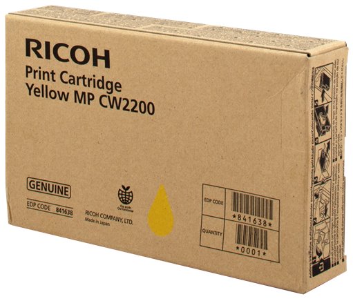 Ricoh originál ink 841638, yellow, Ricoh MPC W2200SP, MP CW2201