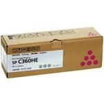 Ricoh originál toner 408186, magenta, 5000str., Ricoh SP C360DNw
