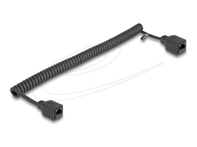 RJ45 Coiled Cable jack to jack Cat.5e UT, RJ45 Coiled Cable jack to jack Cat.5e UT 90669