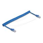 RJ45 Coiled Cable plug to plug Cat.6 UTP, RJ45 Coiled Cable plug to plug Cat.6 UTP 90362