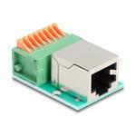 RJ45 female to Terminal Block with push-, RJ45 female to Terminal Block with push- 90652