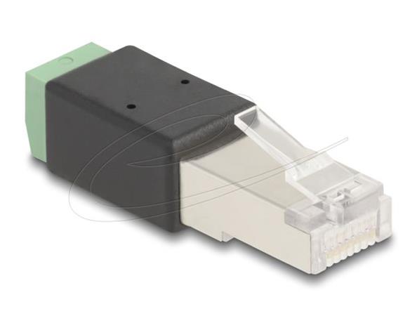 RJ45 plug to Terminal Block Adapter 2 pi, RJ45 plug to Terminal Block Adapter 2 pi