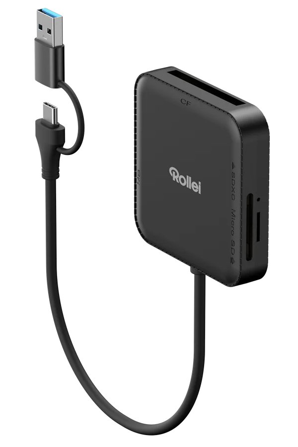 Rollei 4-in-1 Card Reader for SD, CF, MS & microSD 25102