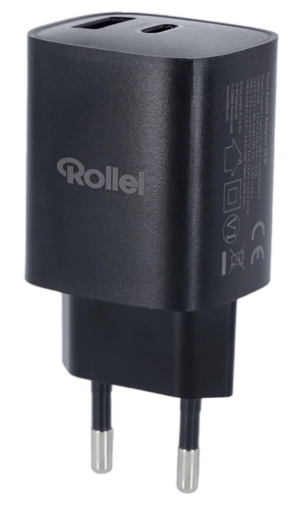 Rollei nabíjecí adapter/ 1x USB-C/ 1x USB-A/ 30 W 25088