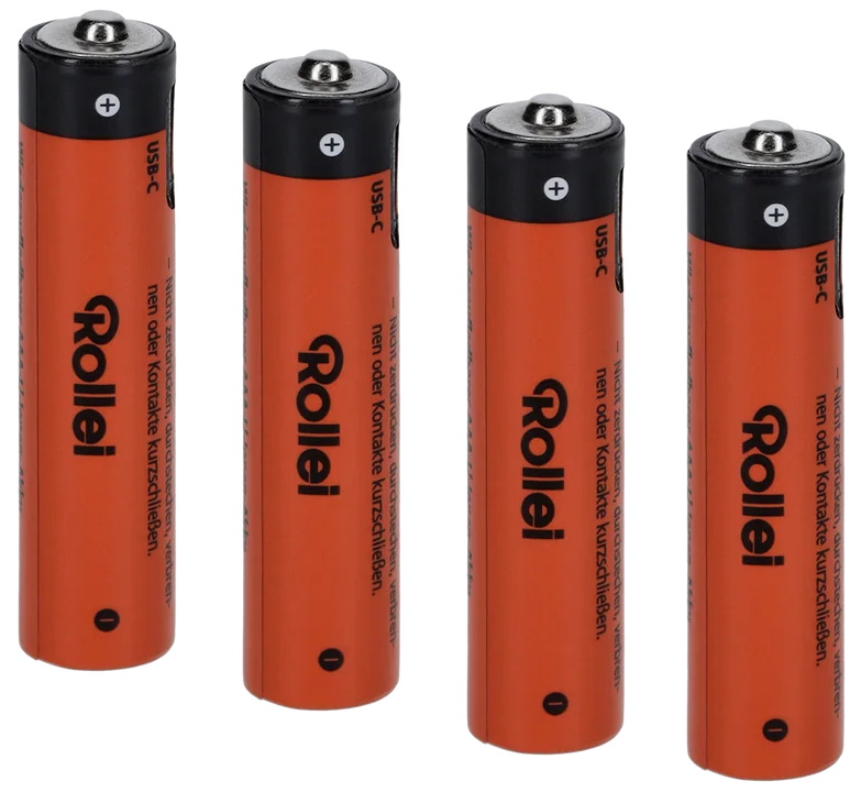 Rollei nabíjecí baterie AAA/ USB-C/ 4ks v balení 20092
