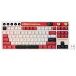 ROYAL KLUDGE RK M87 Famicom Gaming Keyboard Beige switch RK-M87-FAMICM-BEGSW-US