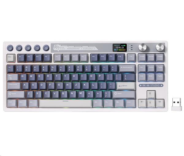 ROYAL KLUDGE RK M87 Ocean Blue Gaming Keyboard Beige switch RK-M87-OCBLU-BEGSW-US