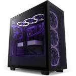 Rozbalene NZXT case H7 Flow / 2x 120 mm fan / tempered glass / mesh panel / black CM-H71FB-01#rozbal