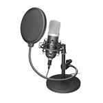 ROZBALENÉ - Trust GXT 252 Emita mikrofon / kondenzátorový / stolní / streamovací / USB / stojan / pop filtr MIKTRU0002V