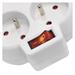 Rozbočovacia zásuvka 2×, vyp., 1×USB-A+1×USB-C, biela 8592920140000