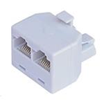 Rozdvojka RJ45, 1x8p8c/2x8p8c - telefonní