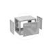 Rozvaděč nástěnný GrandN Duo 9U 450mm, dveře plech, RAL7035, GrandND-9U-645-21-G 83000382