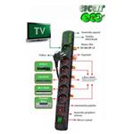 Rozvodný panel ACAR ECO 6x220V černý přep.ochrana 5027121355