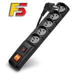 Rozvodný panel ACAR F5/3m 5x220V černý+přep.ochr. 5027121351