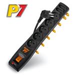 Rozvodný panel ACAR P7/3m 5+2x220V černý+přep.ochr 5027121352