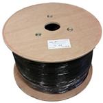 S/FTP kabel LEXI-Net, Cat7, dvojitý LS0H+PE, černý, 500m, cívka KLEXI677704PE