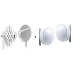 Sada: MikroTik RouterBOARD Wireless Wire Dish, (60 GHz), 2ks + Kryt JRC JH-LHG 2ks RBLHGG-60ad-JH-LHG