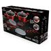 Sada riadu Berlingerhaus s mramorovým povrchom 13 ks Burgundy Metallic Line BH-7057