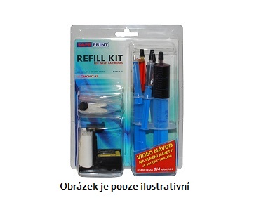 SAFEPRINT Refill kit PROFI pro HP 350xl (CB336) - 2x zásobník INK,20ml, 1x jehla, 1x prázdná stříkačka, 1xstř 8261025039