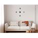 Samolepiace hodiny G21 Metallic Style HM9-WSC-10BW006