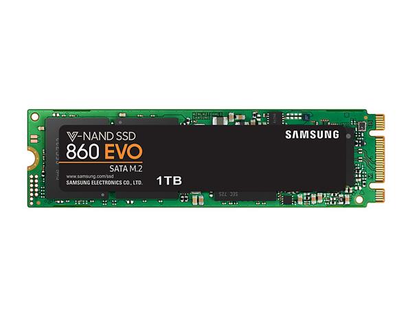 Samsung 860 EVO MZ-N6E1T0BW - SSD - šifrovaný - 1 TB - interní - M.2 2280 - SATA 6Gb/s - vyrovnávac