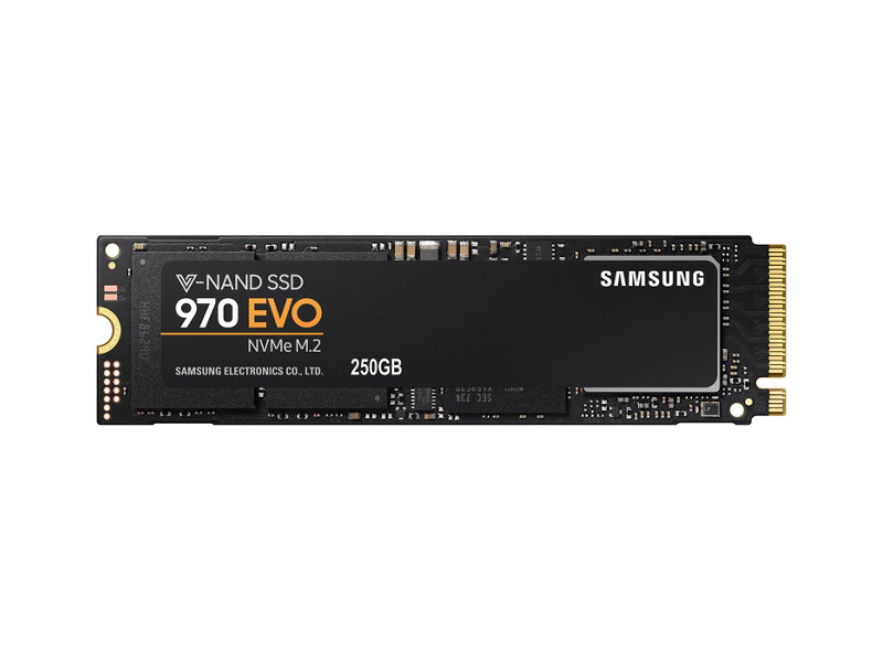 Samsung 970 EVO MZ-V7E250BW - SSD - šifrovaný - 250 GB - interní - M.2 2280 - PCI Express 3.0 x4 (NVMe) - vyrovnávací pa