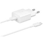 Samsung cestovní nabíječka EP-T1510EWE + kabel USB-C, 15W, bílá (OOB bulk) 57983112611