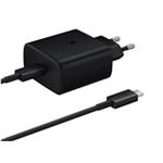 Samsung cestovní nabíječka EP-T4511XBE, Fast Charging 45W, USB-C + datový kabel USB-C, černá EP-T4511XBEGEU