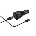 Samsung EP-LN920 - Napájecí adaptér do auta - 2 A - 2 výstupní konektory (USB) - na kabelu: USB-C - EP-LN920CBEGWW