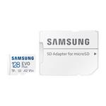 Samsung EVO Plus/micro SDXC/128GB/UHS-I U3 / Class 10/+ Adaptér/Bílá MB-MC128SA/EU