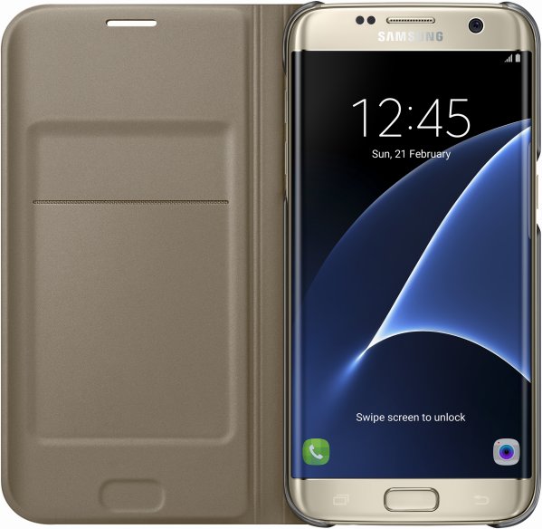 Samsung Flip Wallet pro S7 edge(G935) Gold EF-WG935PFEGWW