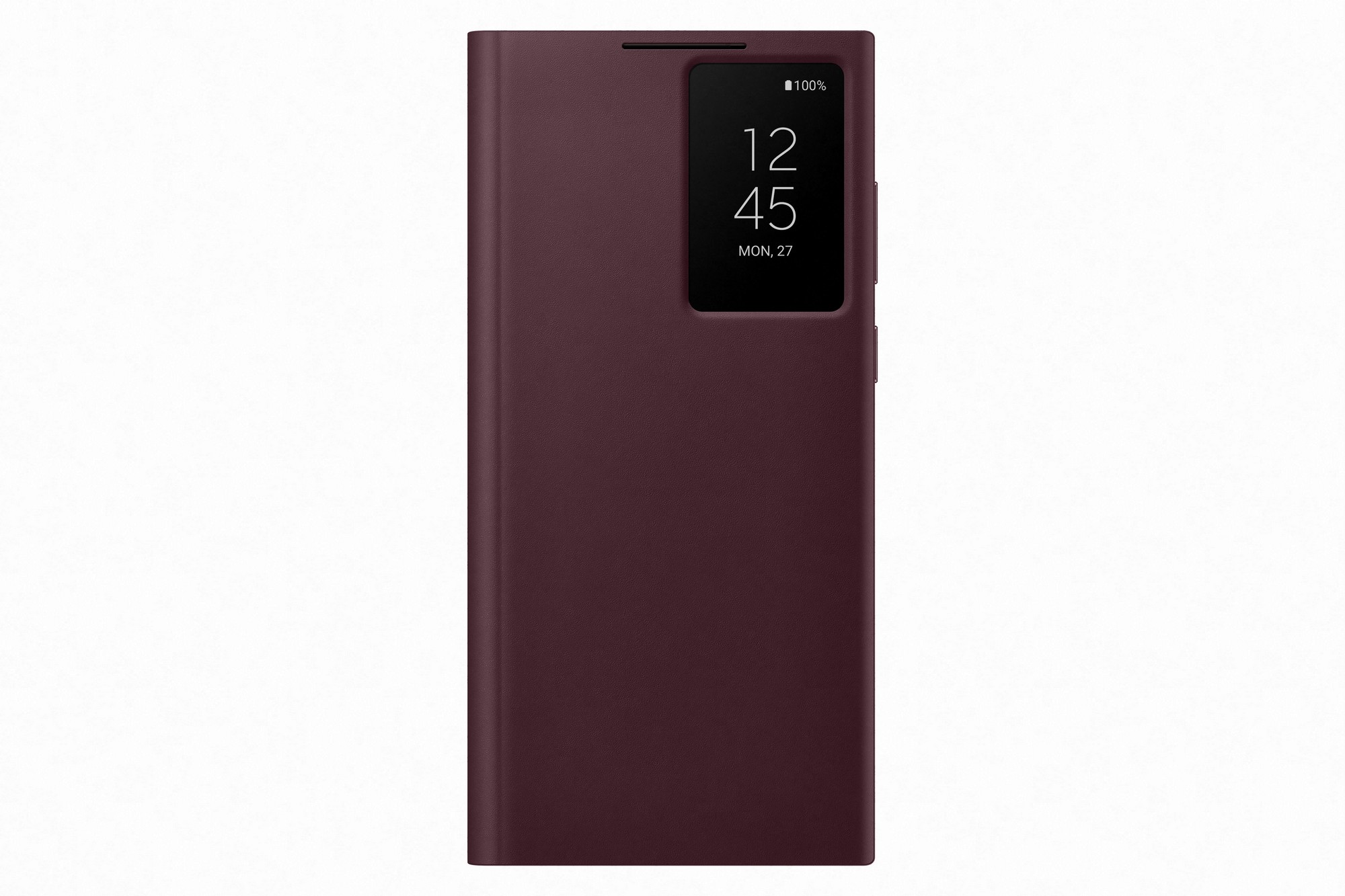 Samsung Flipové pouzdro Clear View pro Samsung Galaxy S22 Ultra Burgundy EF-ZS908CEEGEE