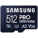 Samsung micro SDXC 512GB PRO Ultimate + SD adaptér MB-MY512SA/WW