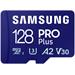 Samsung Micro SDXC karta 128GB PRO Plus + SD adaptér MB-MD128SA/EU