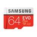 Samsung Micro SDXC karta 64GB EVO Plus + SD adaptér MB-MC64GA/EU