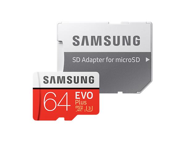 Samsung Micro SDXC karta 64GB EVO Plus + SD adaptér MB-MC64GA/EU