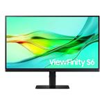 SAMSUNG MT LED LCD Monitor 27" ViewFinity S6 (S60D) IPS,2560x1440,350cd/m2,5ms,1000:1,DP,HDMI,3xUSB,RJ45, LS27D600UAUXEN
