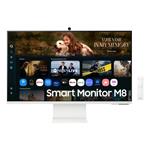 Samsung Smart Monitor M8 (M80F) 32" LED VA 3840x2160 Mega DCR 4ms 400cd HDMI USB(65W) Wifi pivot biely LS32FM801UUXDU