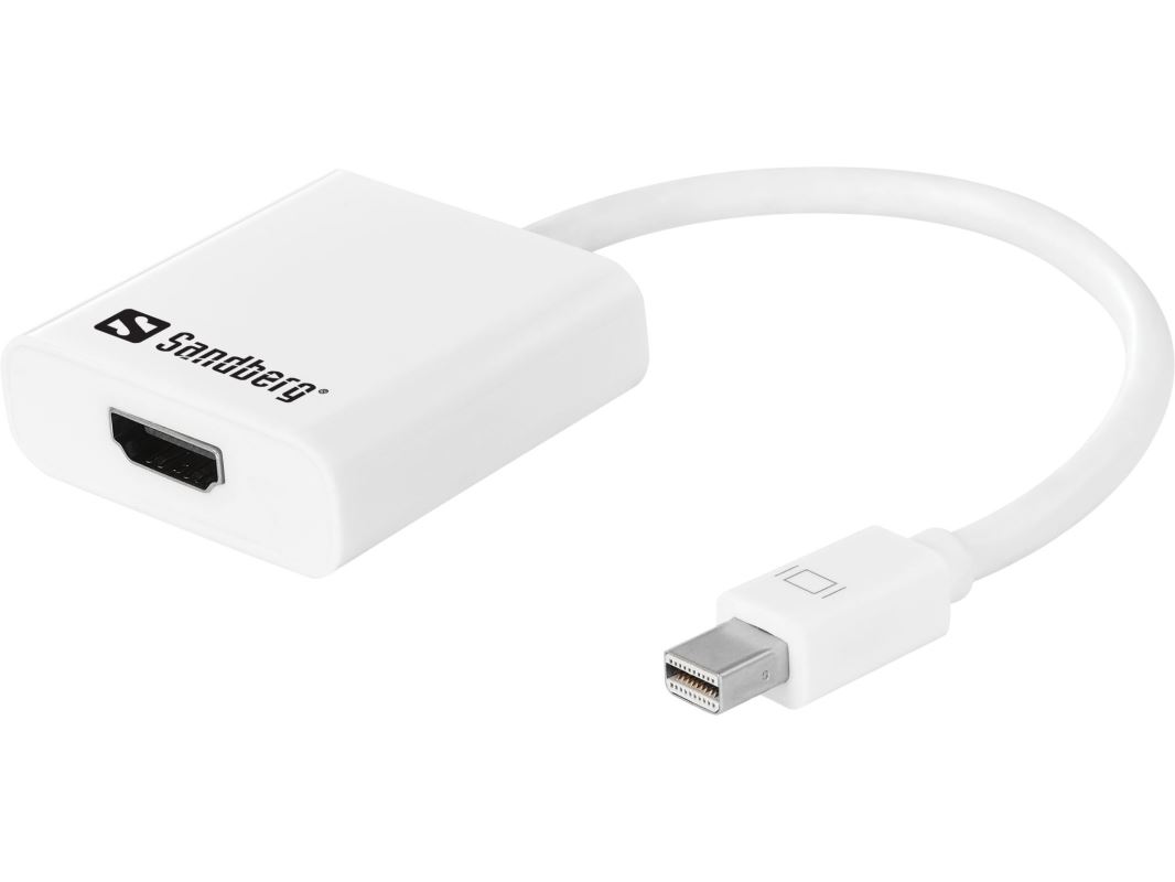 Sandberg adaptér Thunderbolt/Mini DisplayPort > HDMI, biely 508-29