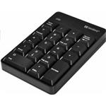 Sandberg bezdrátová numerická klávesnice NumPad 2, černá 630-05