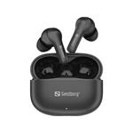 Sandberg bezdrátová sluchátka Play'n Go, Bluetooth s nabíjecím pouzdrem, černá 5705730126512